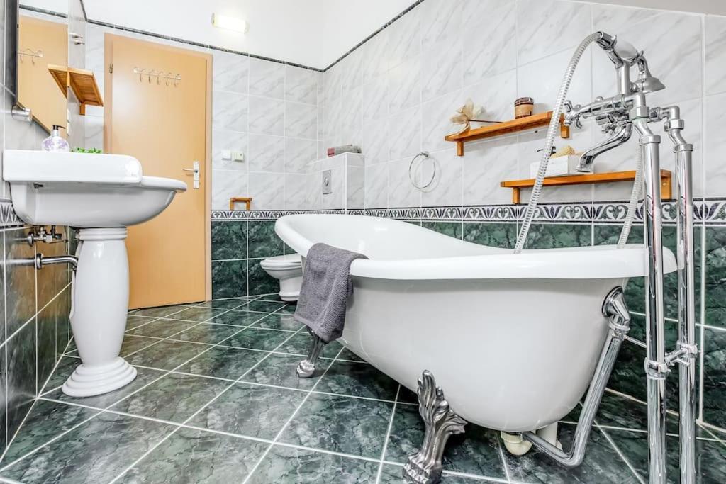 Utulny A Prostorny Podkrovni Byt S Krbovymi Kamny Ceske Budejovice Bagian luar foto